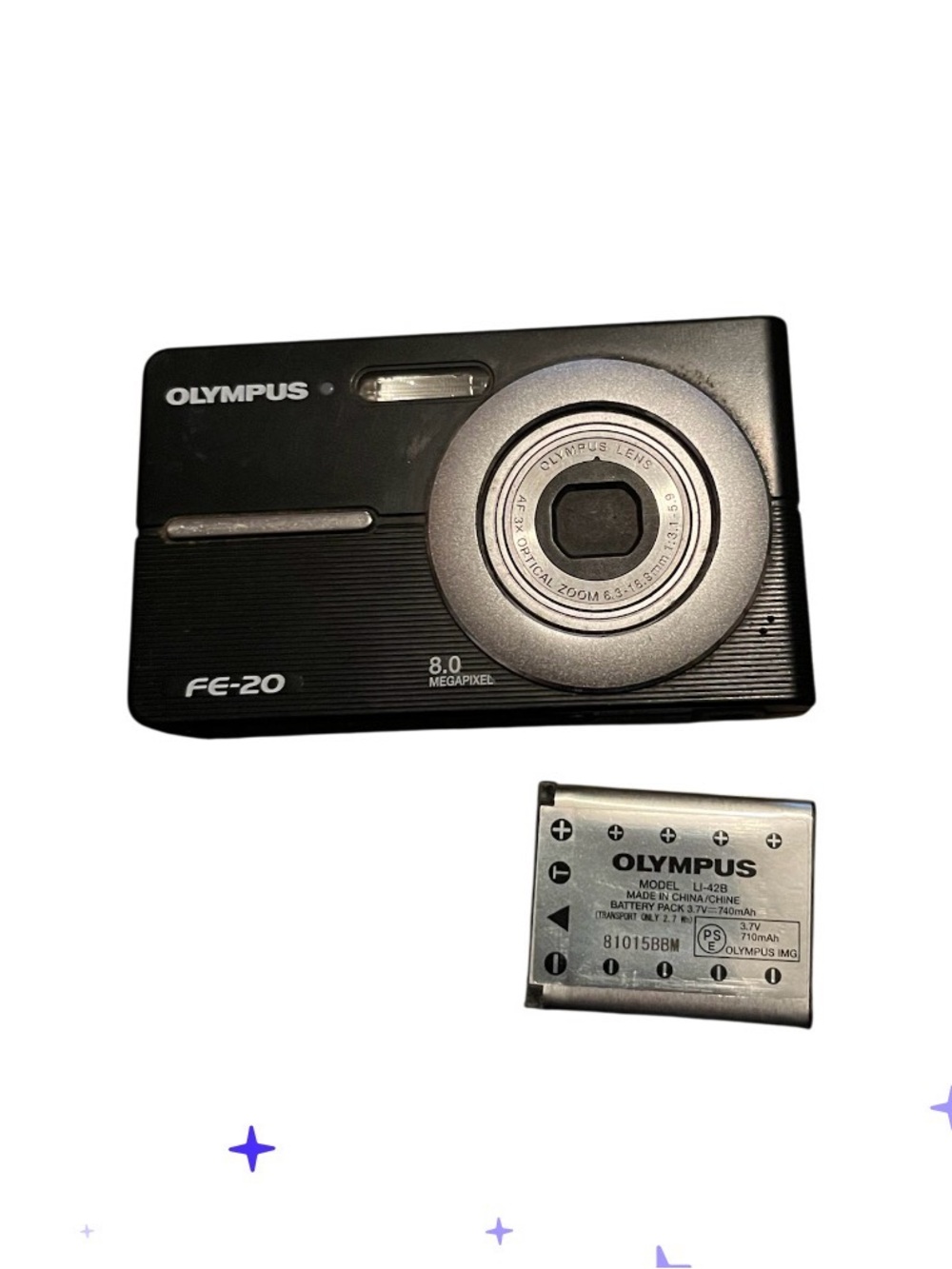 Olympus FE-20 8.0 Megapixel Digital Camera with battery